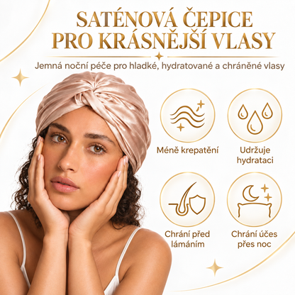 Satinia™ Noční hedvábná čepice pro regeneraci vlasů